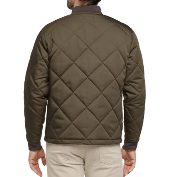 Banana Republic Men’s Quilted Bomber Jacket Green Size XL - Picture 2 of 8